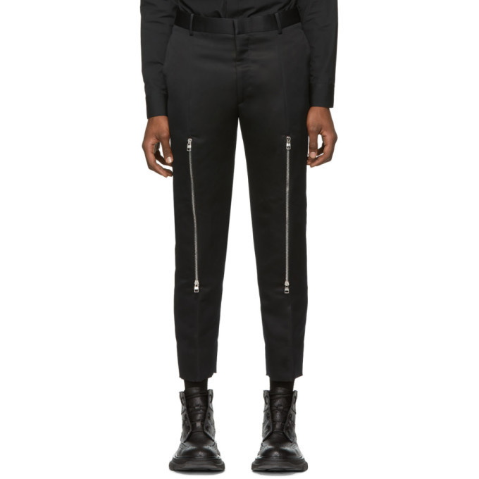 Photo: Alexander McQueen Black Knee Zip Trousers