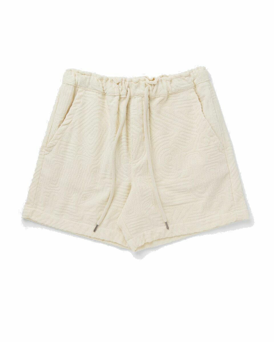 Photo: Oas Cream Golconda Terry Shorts Beige - Mens - Casual Shorts