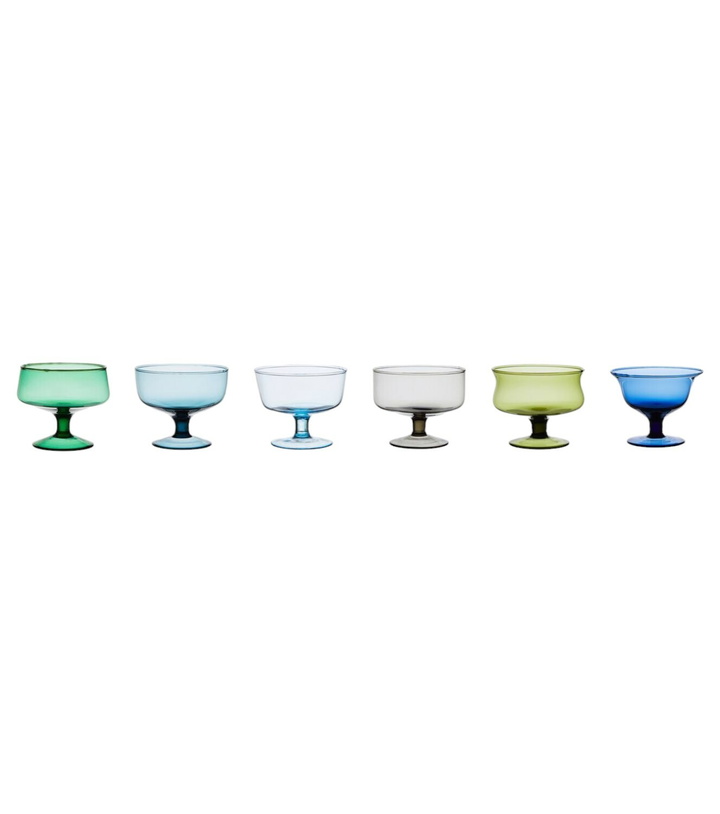 Photo: Bitossi Diseguale set of 6 glass ice cream bowls