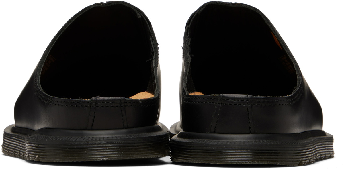 Dr. Martens Black San Leather Mule Loafers