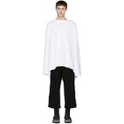 Hed Mayner White Garment Long Sleeve T-Shirt