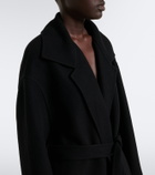 The Row Ciara wool and cashmere-blend wrap coat