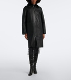Joseph Caspian reversible leather and shearling coat