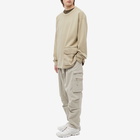 Ten C Men's Multi Pocket Snap Crew Sweat in Pale Taupe