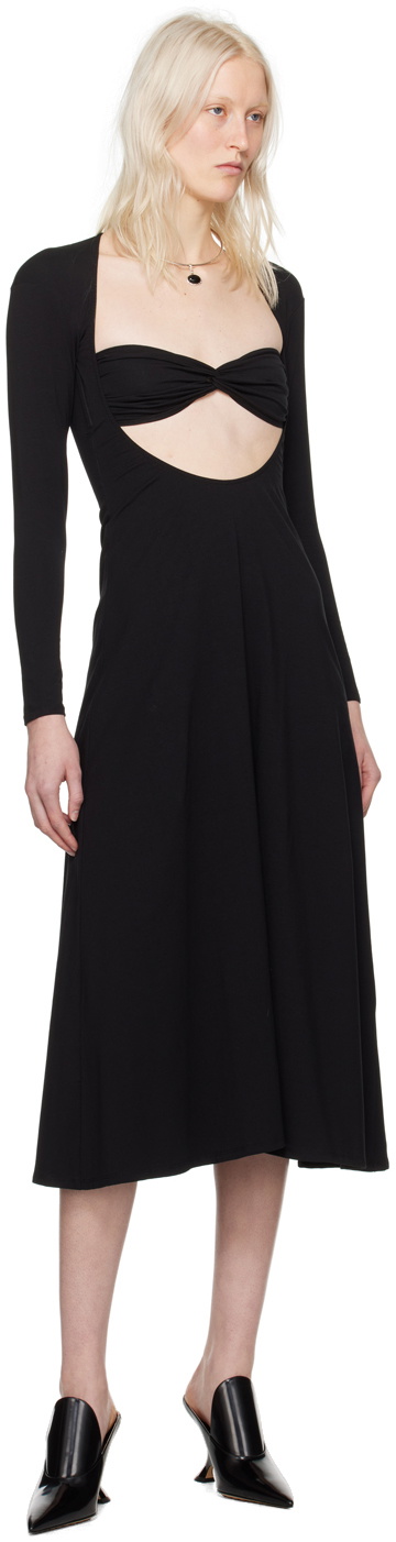 Beaufille Black Baes Midi Dress