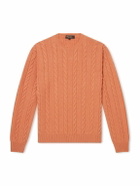 Loro Piana - Cedar Cable-Knit Cashmere Sweater - Orange
