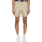 Palm Angels Beige Pirate Bear Chino Shorts