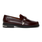 Toga Virilis Burgundy Leather Loafers