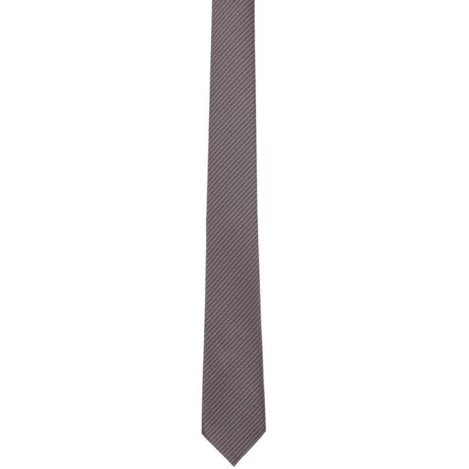 Photo: Z Zegna Pink Asymmetric Stripe Tie