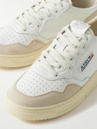 Autry - Medalist Suede-Trimmed Leather Sneakers - White