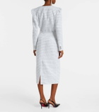 Alessandra Rich Sequined tweed midi skirt