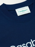 Casablanca - Casablance Aiiiiir Printed Organic Cotton-Jersey T-Shirt - Blue