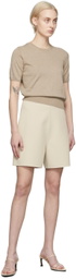 Arch The Beige Wide Shorts