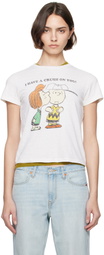 Re/Done White Classic 'Peanuts Crush' T-shirt