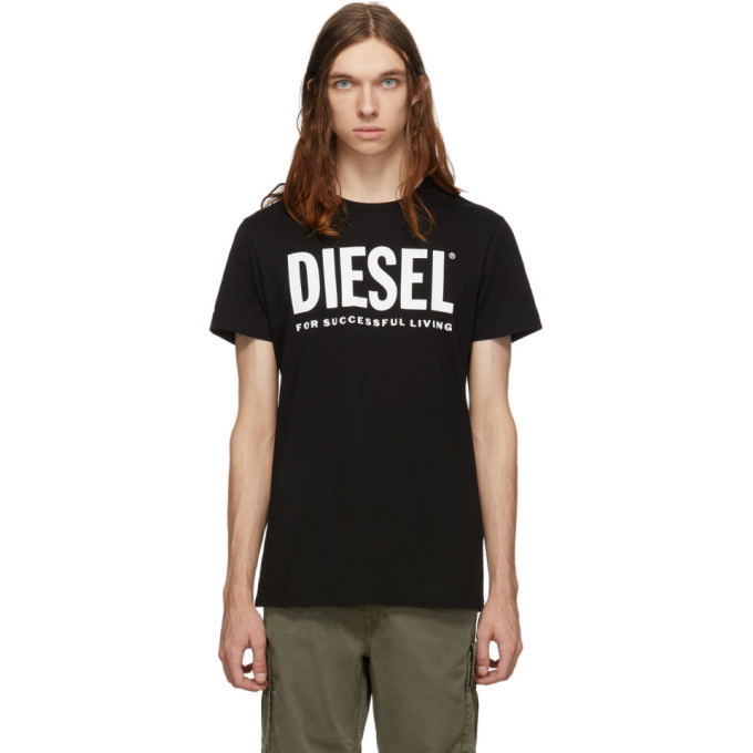 関税込【DIESEL】Diego S2 short sleeve T-shirt★Black★ロゴ T-DIEGO-CUTY Man: T-shirt with dual logo print | Diesel