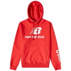 New Balance Made in USA Logo Hoody in Team Red