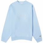 Sporty & Rich x Lacoste Oval Logo Embroidered Crew Sweat in Panorama