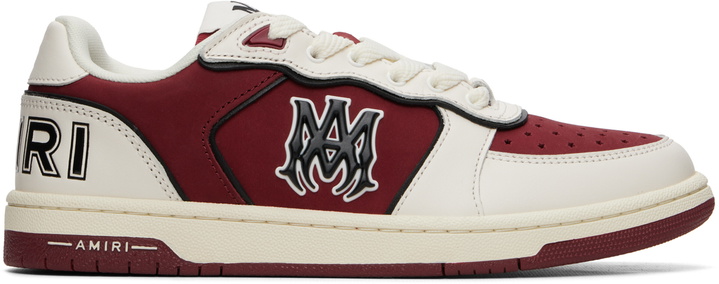 Photo: AMIRI White & Burgundy Newport Sneakers