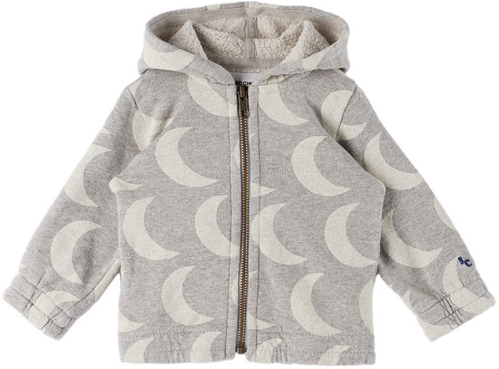 Photo: Bobo Choses Baby Gray Moon All Over Hoodie