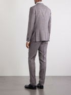 Zegna - Wool, Silk and Linen-Blend Suit Jacket - Brown