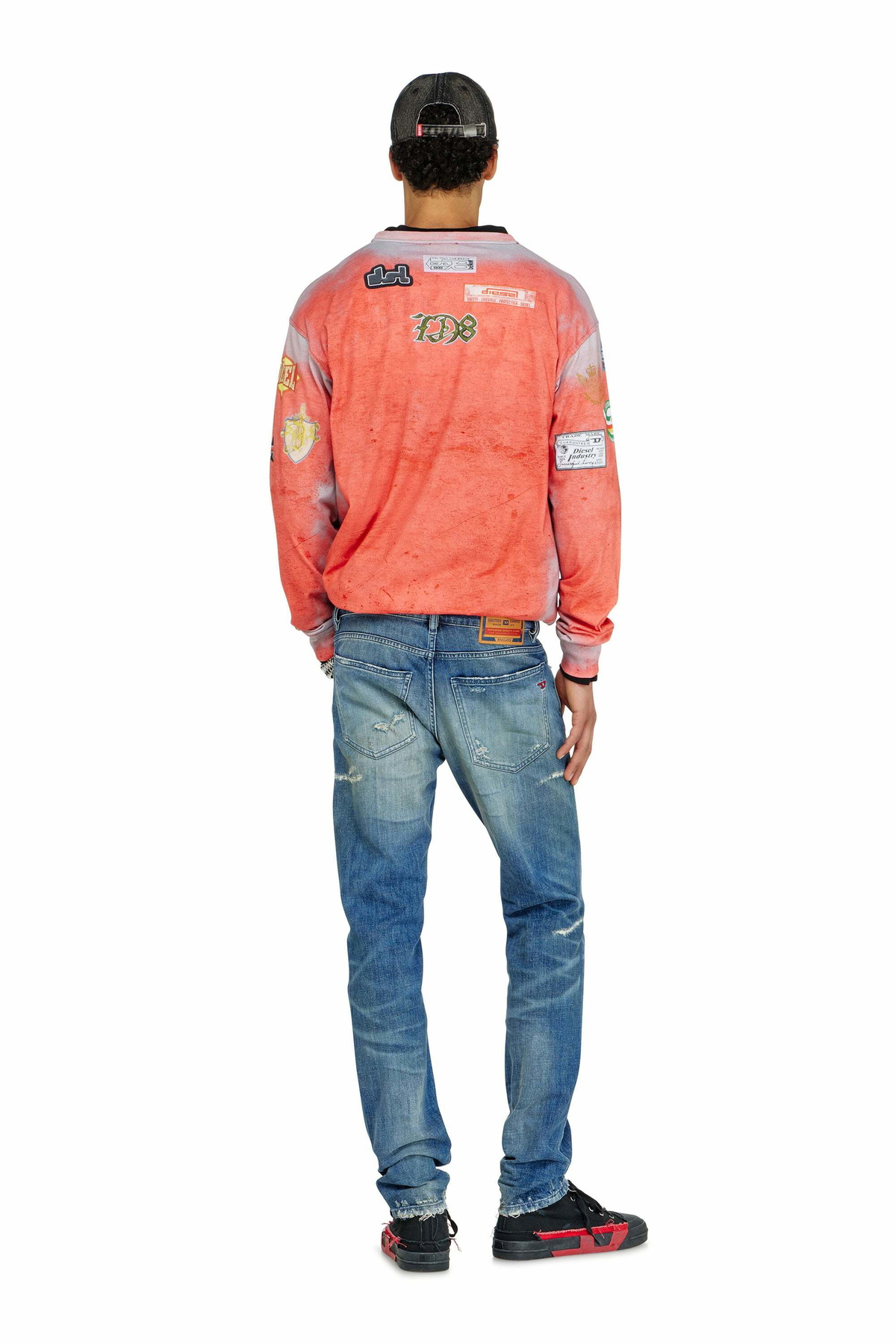 Diesel Slim Jeans Regular Waist 2019 D-Strukt, , Zip fly