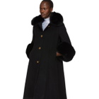 Saks Potts Black Wool Yvonne Coat