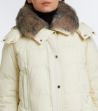 Yves Salomon Shearling-trimmed hooded down ski jacket