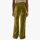 DONNI. Women's Velvet Simple Pants in Martini