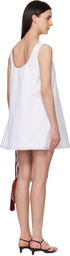 Róhe White A-Line Poplin Minidress