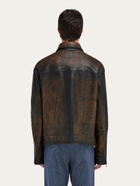 Ferragamo Mens Leather jacket in Brown