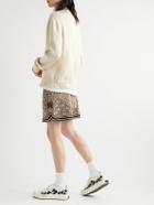 AMIRI - Appliquéd Leather and Canvas Sneakers - White