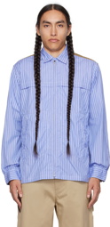 Junya Watanabe Blue Striped Shirt