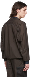 and wander Brown Nylon Jacket