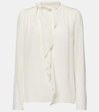 Isabel Marant Utah ruffled silk crêpe blouse