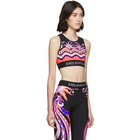 Emilio Pucci Multicolor Burle Print Sport Bra