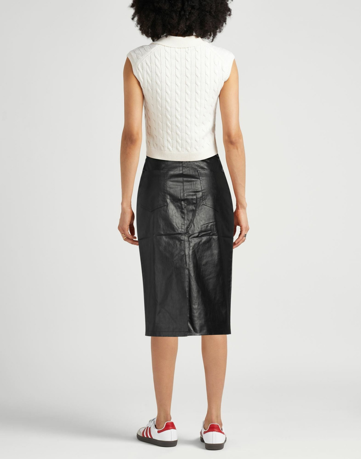 Kassl Editions Womens Midi skirt in Black