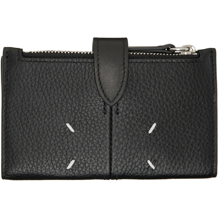 Photo: Maison Margiela Black Zip Card Holder