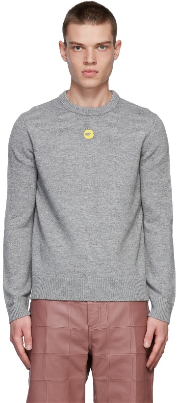 Photo: Coperni SSENSE Exclusive Grey Wool Crewneck Sweater