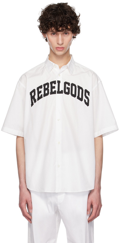 Photo: UNDERCOVER White 'Rebelgods' Shirt