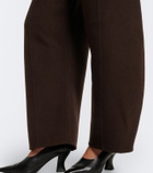 Khaite Clover wool barrel-leg pants