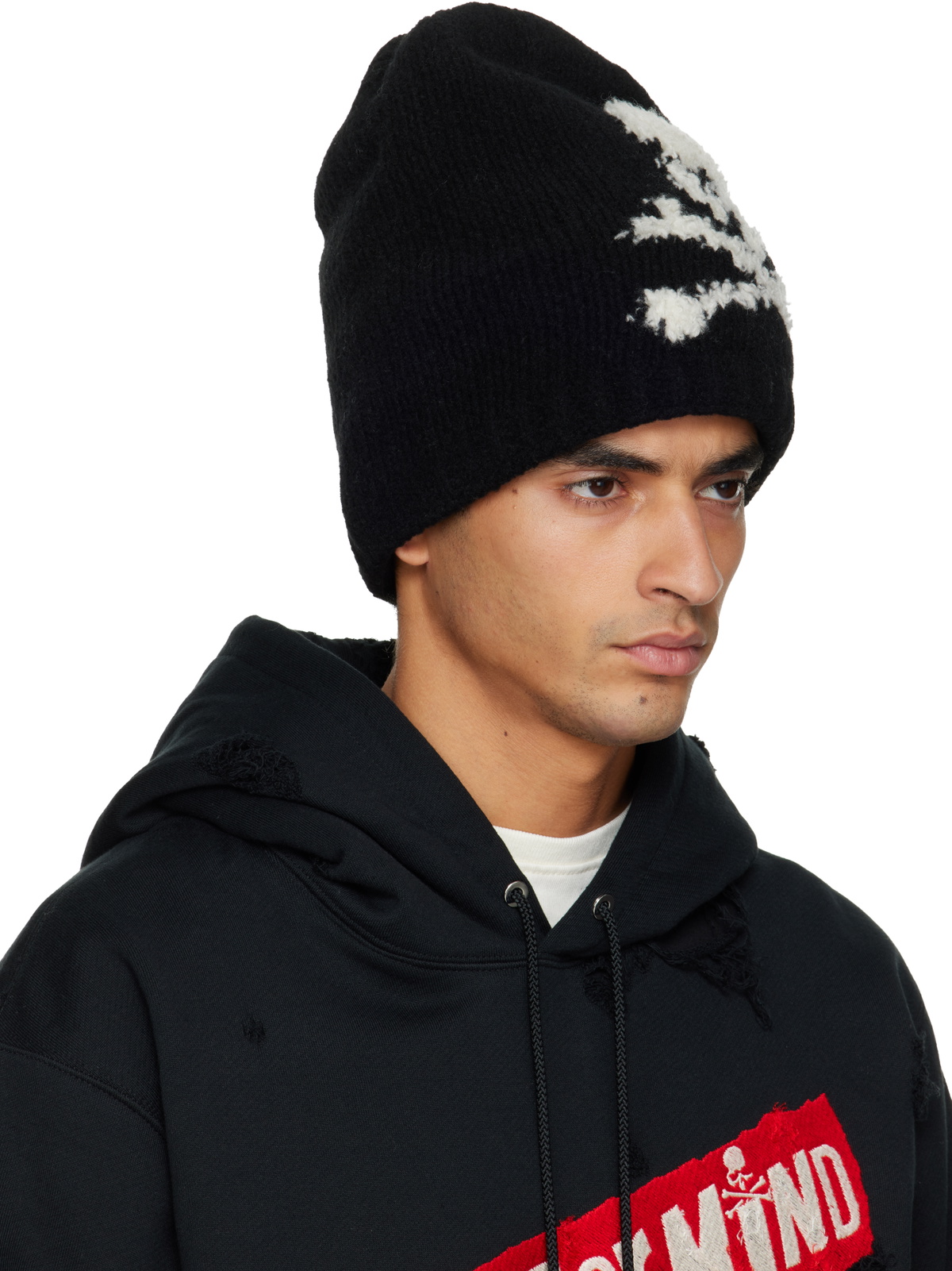 mastermind JAPAN Black Cashmere Beanie