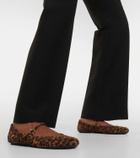Gianvito Rossi Carla leopard-print suede ballet flats