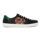 Gucci Black Snake New Ace Sneakers