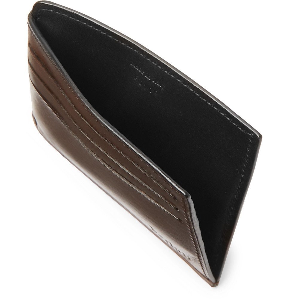 Bambou Scritto Leather Card Holder