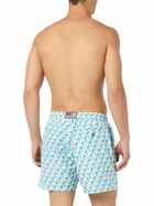 MC2 Saint Barth Man Lightweight Fabric Swim-shorts Lighting Micro Fantasy With Padel Print