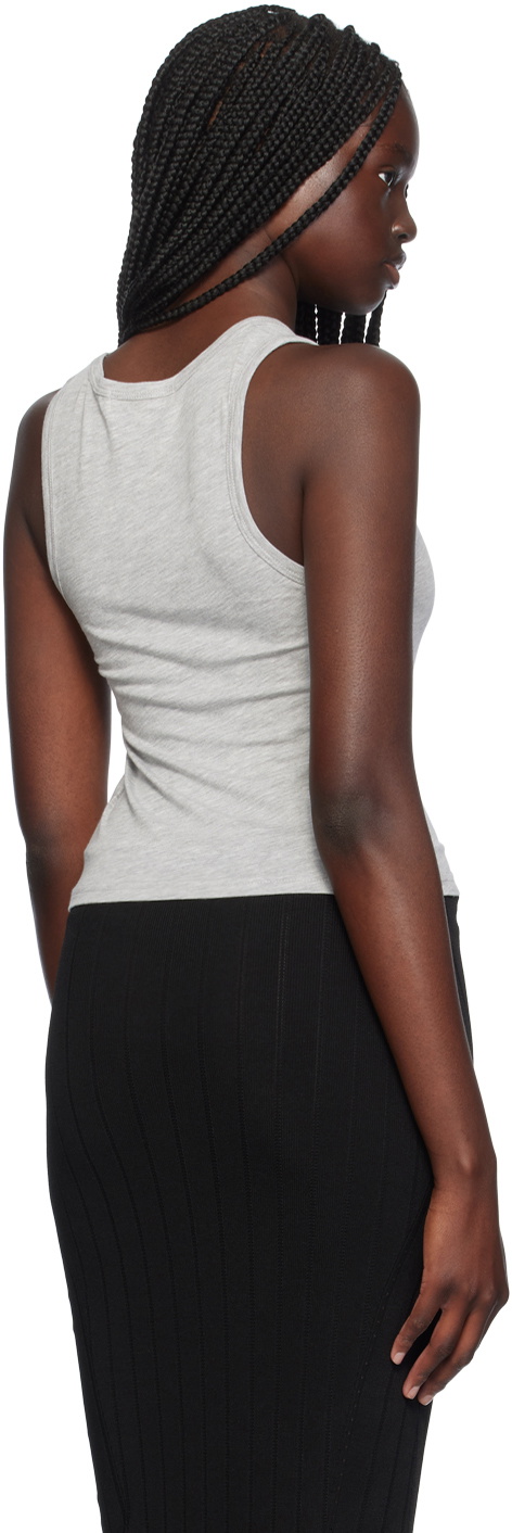 ÉTERNE Gray Fitted Tank Top