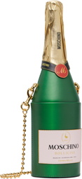 Moschino Green & Gold Champagne Bottle Bag