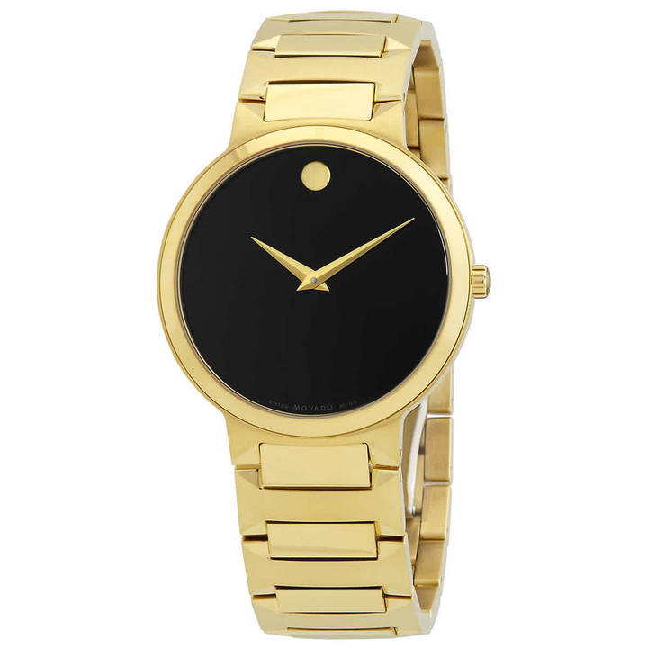 Photo: Movado Temo Quartz Black Museum Dial Unisex Watch 0607294