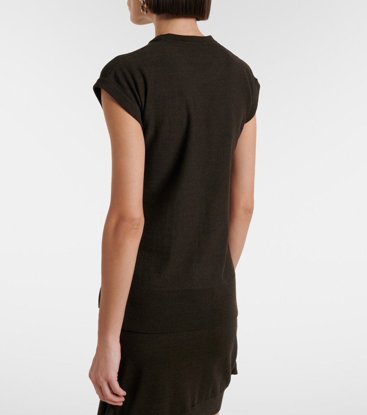 Lemaire Wool-blend knitted top