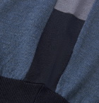 Club Monaco - Colour-Block Wool-Blend Sweater - Blue